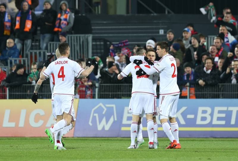 Football. Ekstraklasa. Termalica Bruk Bet Nieciecza - Wisla Krakow. 14.03.2016