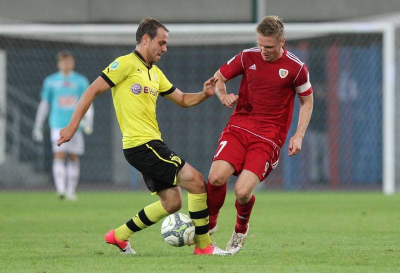 Football. Sparing. Piast Gliwice - Borussia Dortmund U-23. 06.09.2012