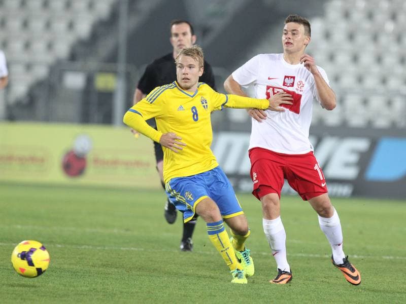 Football. European Youth Championship Qualifiers. Poland U21 - Sweden U21. 12.10.2015