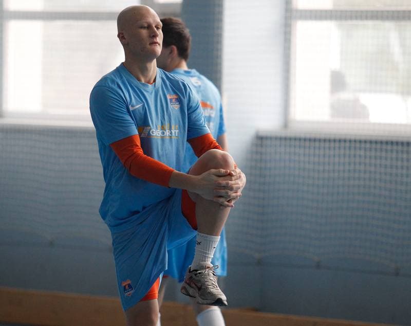 Football. Termalica Bruk-Bet Nieciecza. Training. 30.01.2014