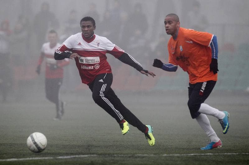 Football. Friendly Match. LZS Piotrowka - Gornik Zabrze. 10.10.2013