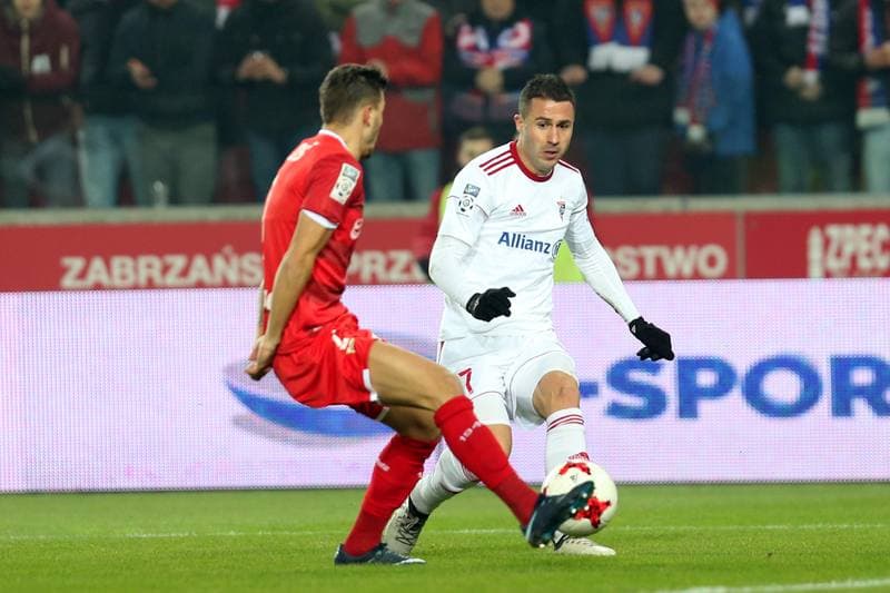 Football. Lotto Ekstraklasa. Gornik Zabrze - Lechia Gdansk. 08.12.2017