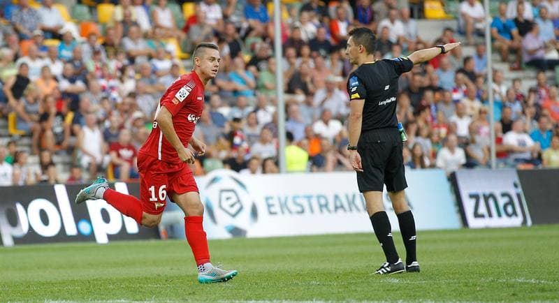Football. PKO BP Ekstraklasa. Podbeskidzie Bielsko Biala - Lechia Gdansk. 28.08.2015