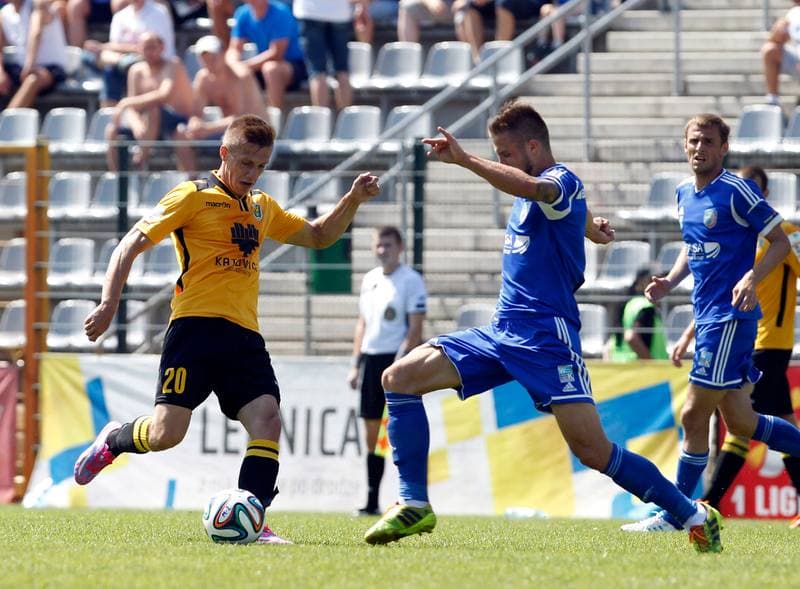 Football. I Liga. Miedz Legnica - GKS Katowice. 10.08.2014