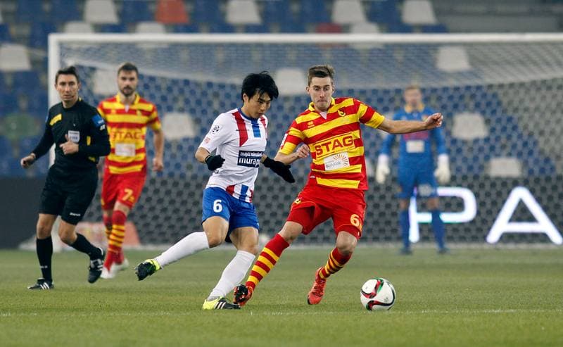 Football. PKO BP Ekstraklasa. Podbeskidzie Bielsko Biala - Jagiellonia Bialystok. 02.11.2015