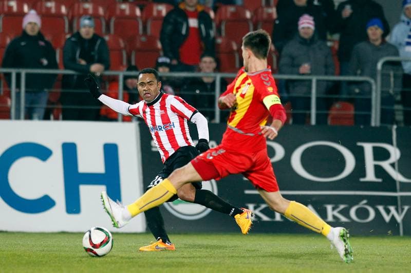 Football. T-Mobile Ekstraklasa. Cracovia Krakow - Korona Kielce. 22.05.2015