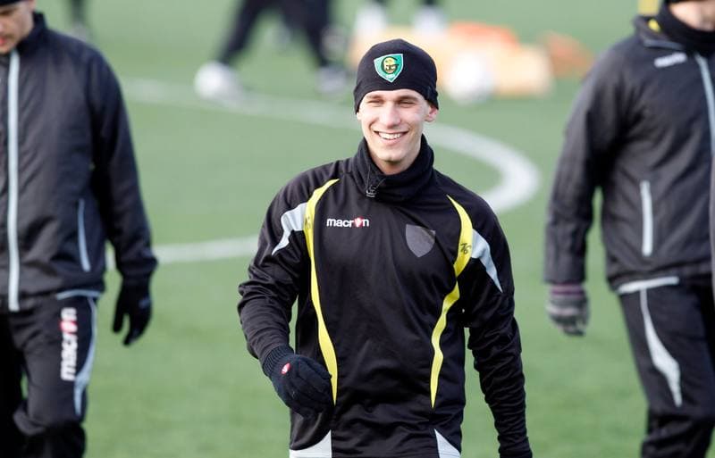 Football. GKS Katowice. Training. 15.01.2015