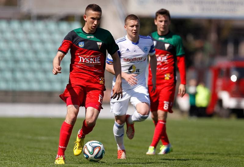 Football. I Liga. GKS Tychy - Wigry Suwalki. 25.04.2015