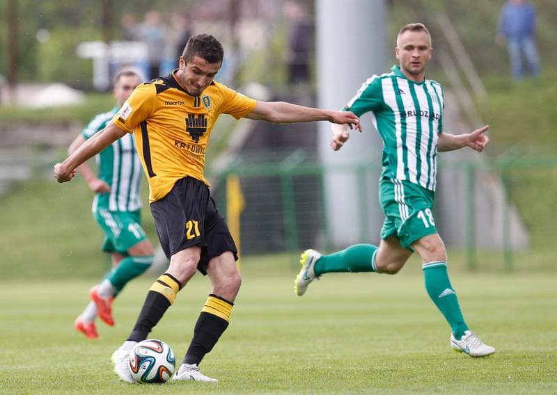 Football. I Liga. GKS Katowice - Olimpia Grudziadz. 10.05.2015
