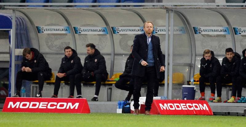 Football. PKO BP Ekstraklasa. Podbeskidzie Bielsko Biala - Zaglebie Lubin. 22.11.2015