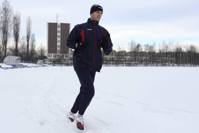 Football. Piast Gliwice. Training. 20.12.2010