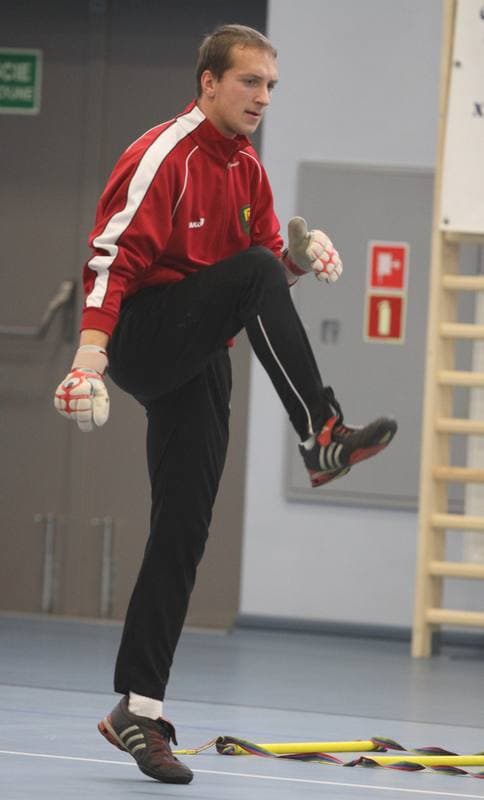 Football. Ruch Radzionkow. Training. 05.01.2011
