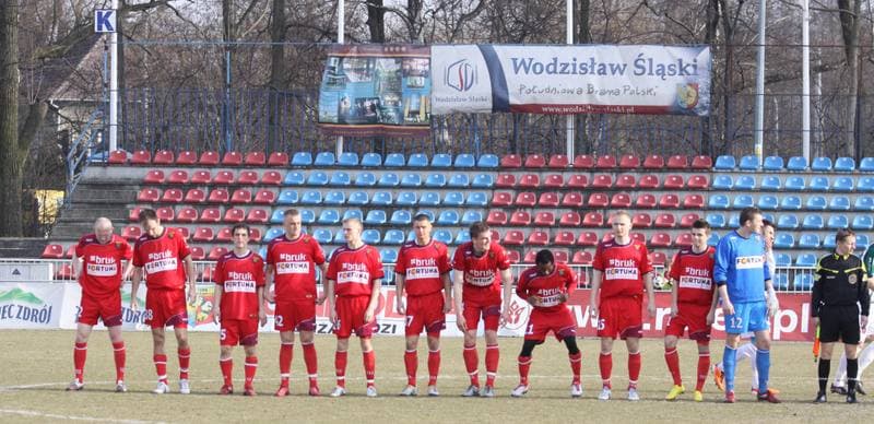 Football. I liga. Odra Wodzislaw Slaski - Warta Poznan. 12.03.2011