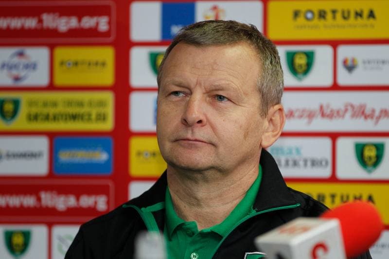 Football. GKS Katowice. Press Conference. 20.10.2017