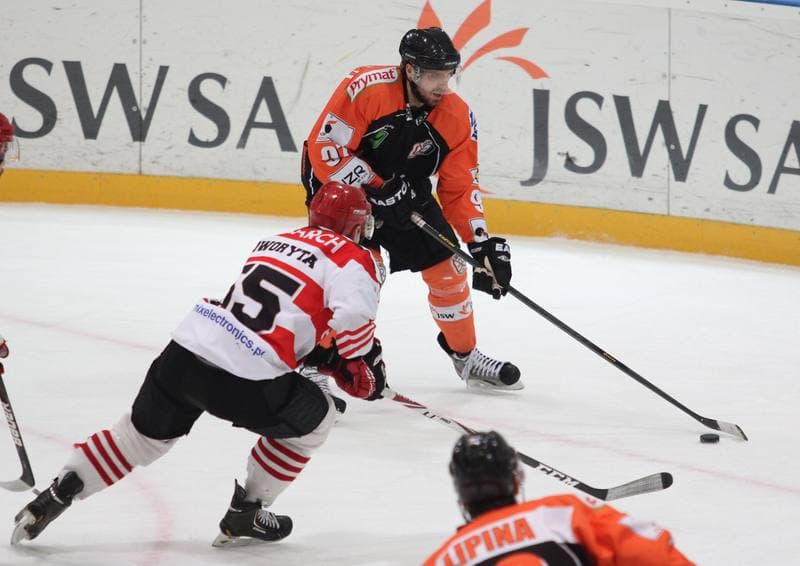 Ice Hockey. Polska Liga Hokejowa. JKH GKS Jastrzebie - Comarch Cracovia Krakow. 25.03.2013
