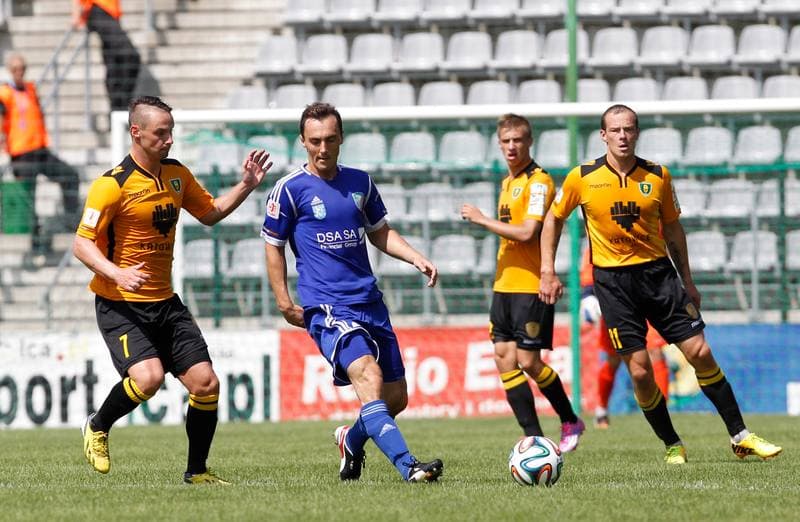 Football. I Liga. Miedz Legnica - GKS Katowice. 10.08.2014