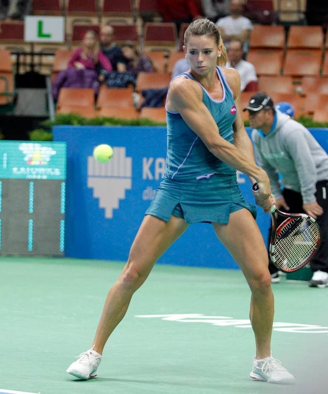 Tennis. Katowice Open 2015. Urszula Radwanska - Elizaveta Kulichkova. 07.04.2015