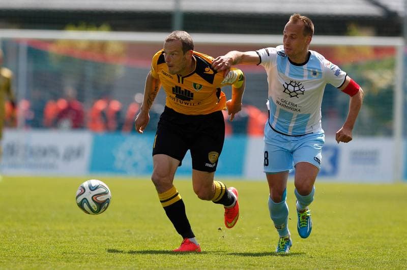 Football. I Liga. Stomil Olsztyn - GKS Katowice. 17.05.2015
