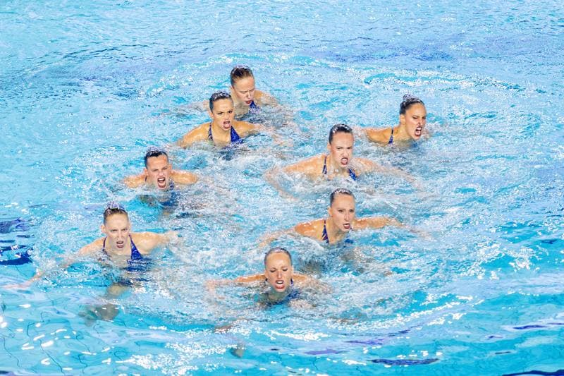 Artistic Swimming. European Games. Team Acrobatic Routine. 24.06.2023