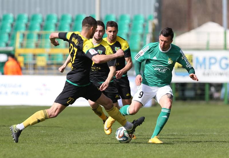 Football. I Liga. GKS Katowice - GKS Belchatow. 03.04.2016