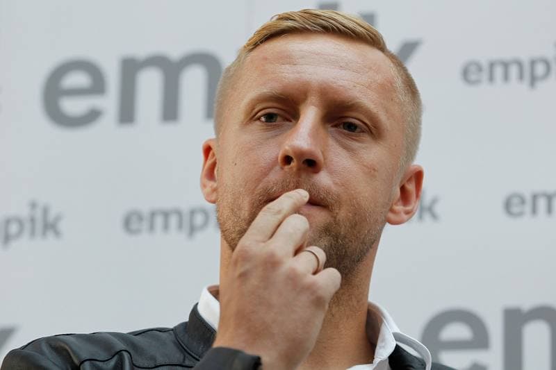 Football. Kamil Glik. Press Conference. 04.06.2016