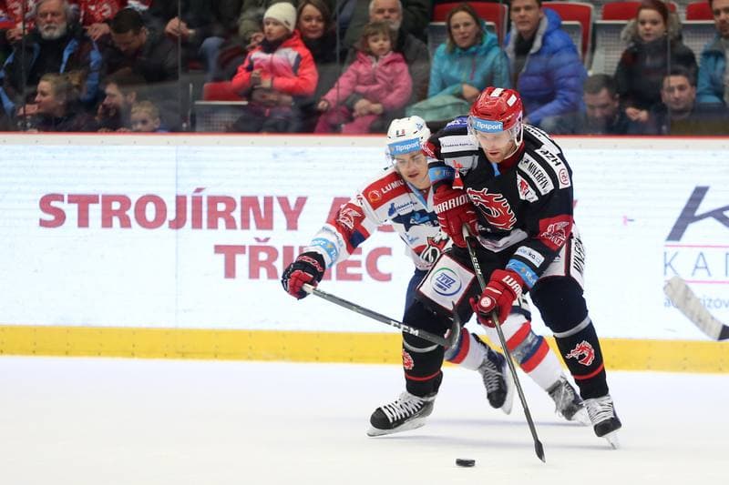 Ice Hockey. Tipsport Extraliga. Ocelari Trinec - Dynamo Pardubice. 02.03.2018