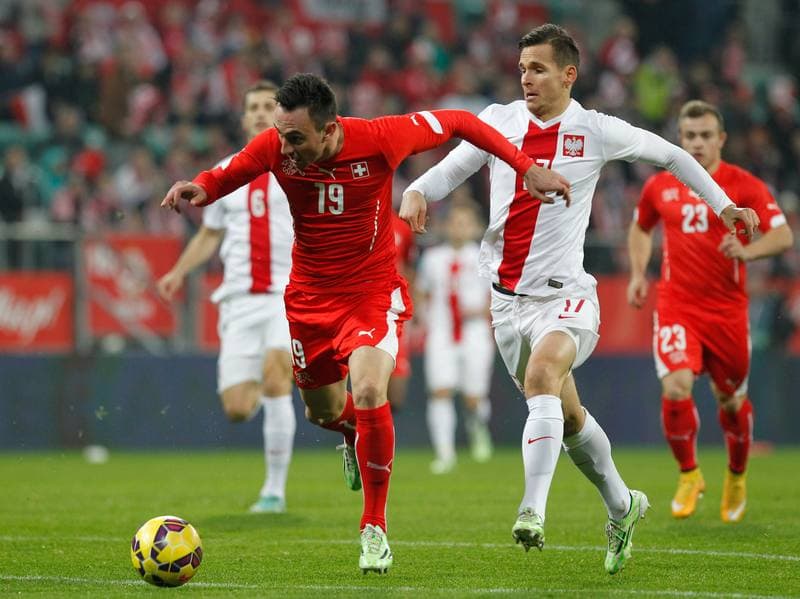 Football. International Friendly. Poland - Switzerland. 18.11.2014