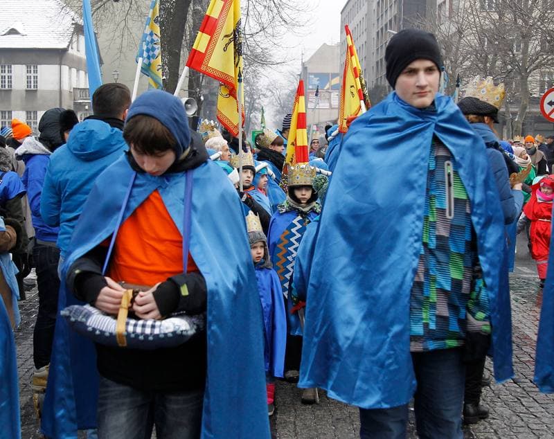 Three Kings Procession. Katowice. 06.01.2016