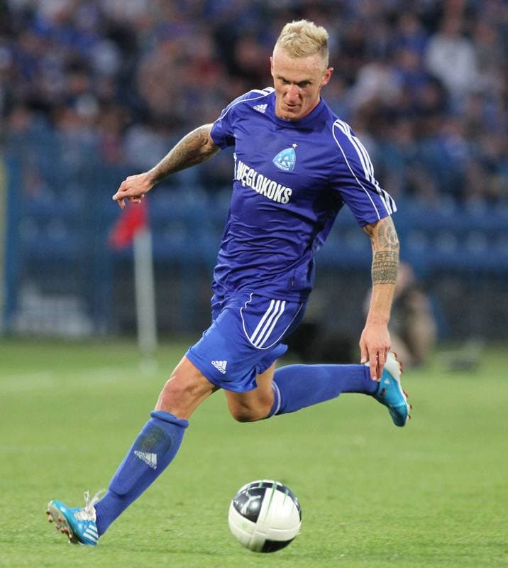 Football. Europa League. Ruch Chorzow - Metalurg Skopje. 19.07.2012