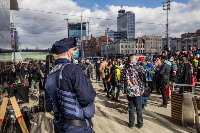 Events. March of Free People. Katowice. 06.03.2021