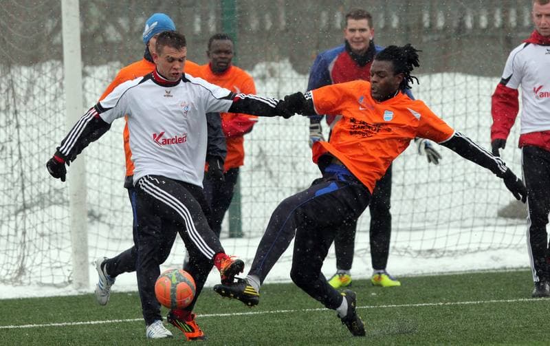 Football. Sparing. Gornik II Zabrze - LZS Piotrowka. 23.02.2013