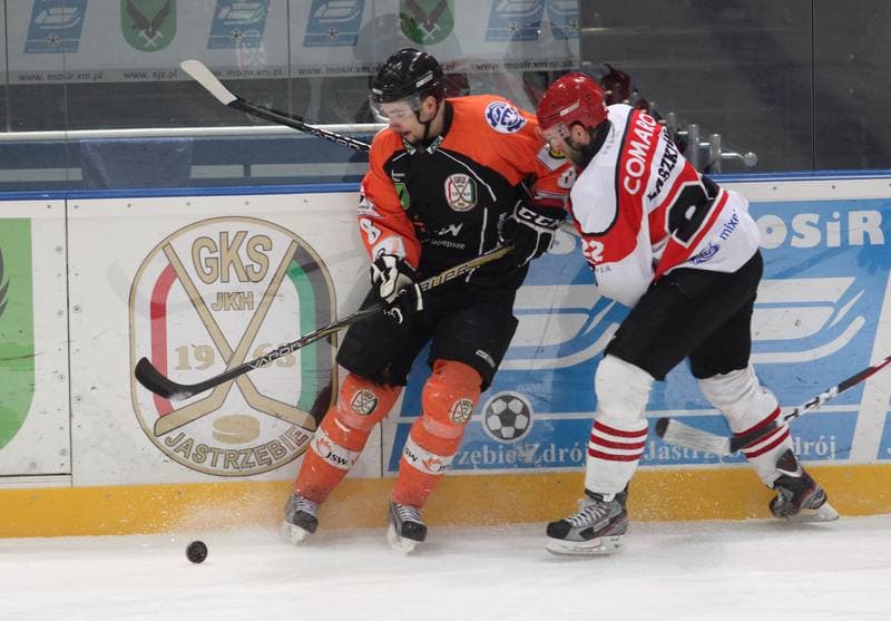 Ice Hockey. Polska Liga Hokejowa. JKH GKS Jastrzebie - Comarch Cracovia Krakow. 25.03.2013