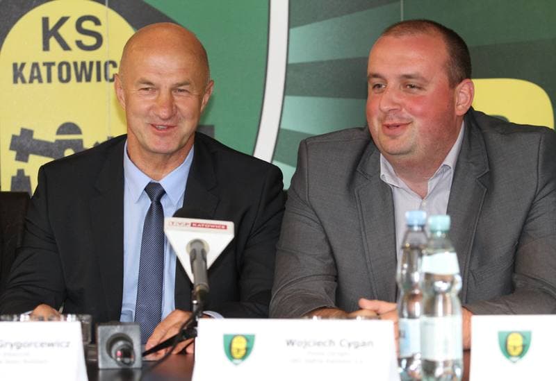Football. GKS Katowice. Press Conference. 22.08.2013