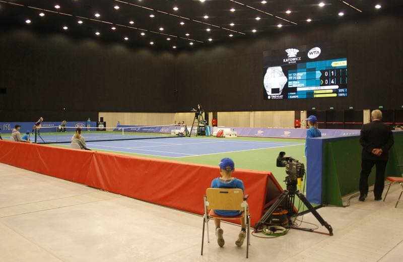 Tennis. Katowice Open 2015. Urszula Radwanska - Elizaveta Kulichkova. 07.04.2015