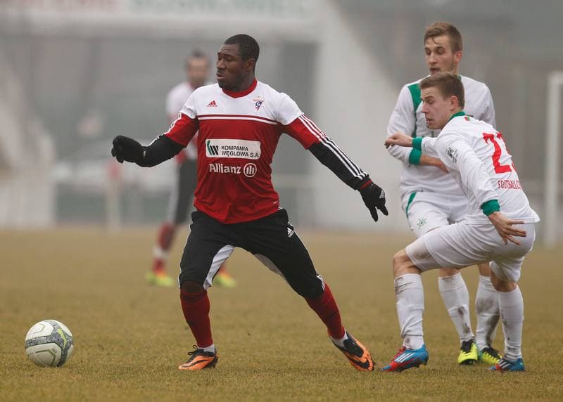 Football. Sparing. Zaglebie Sosnowiec - Gornik Zabrze. 18.01.2014