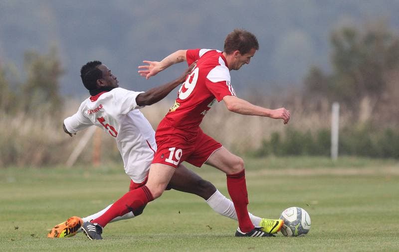 Football. Friendly Match. LZS Piotrowka - Gornik Zabrze. 10.10.2013