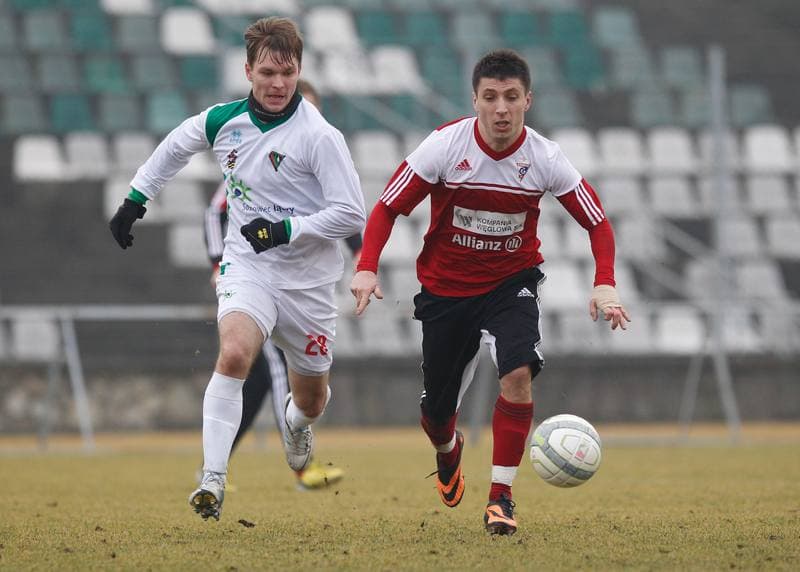 Football. Sparing. Zaglebie Sosnowiec - Gornik Zabrze. 18.01.2014