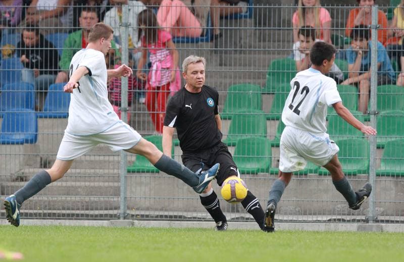 Football. Polish Cup. Naprzod Lipiny - Reprezentacja Slaskich Oldboyow. 22.08.2013