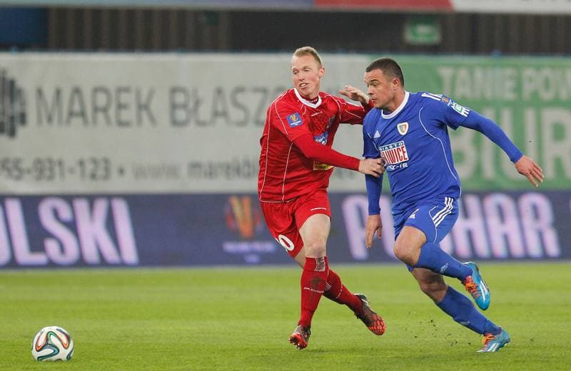 Football. T-Mobile Ekstraklasa. Piast Gliwice - Podbeskidzie Bielsko Biala. 26.04.2015