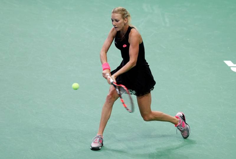 Tennis. Katowice Open 2015. Urszula Radwanska - Elizaveta Kulichkova. 07.04.2015
