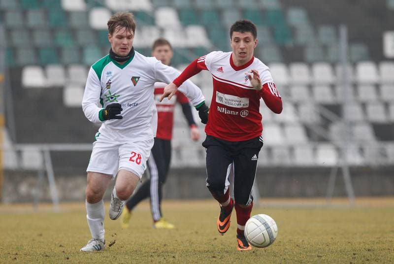 Football. Sparing. Zaglebie Sosnowiec - Gornik Zabrze. 18.01.2014