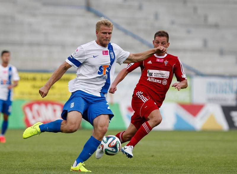 Football. T-Mobile Ekstraklasa. Gornik Zabrze - Lech Poznan. 21.07.2014