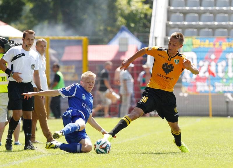 Football. I Liga. Miedz Legnica - GKS Katowice. 10.08.2014