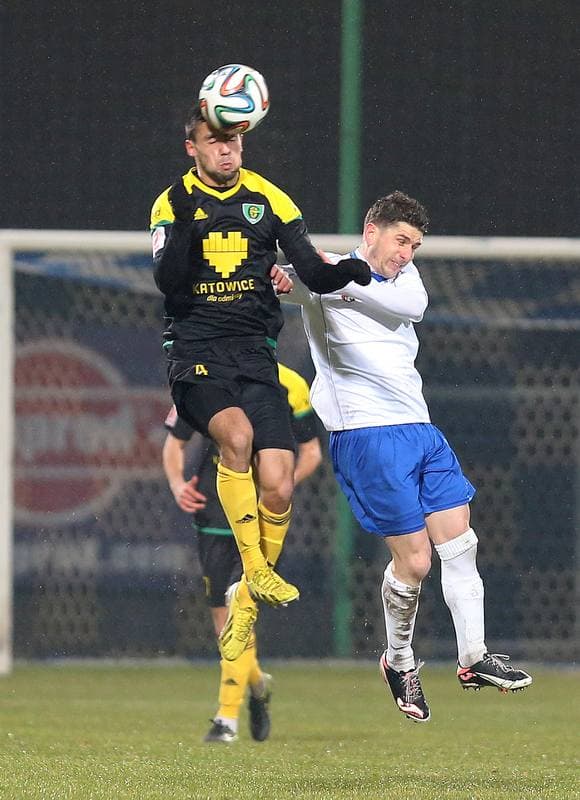 Football. I Liga. MKS Kluczbork - GKS Katowice. 12.03.2016