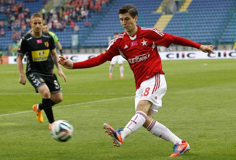 Football. T-Mobile Ekstraklasa. Wisla Krakow - Korona Kielce. 26.04.2015
