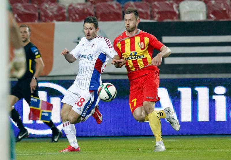 Football. T-Mobile Ekstraklasa. Gornik Zabrze - Korona Kielce. 01.03.2014