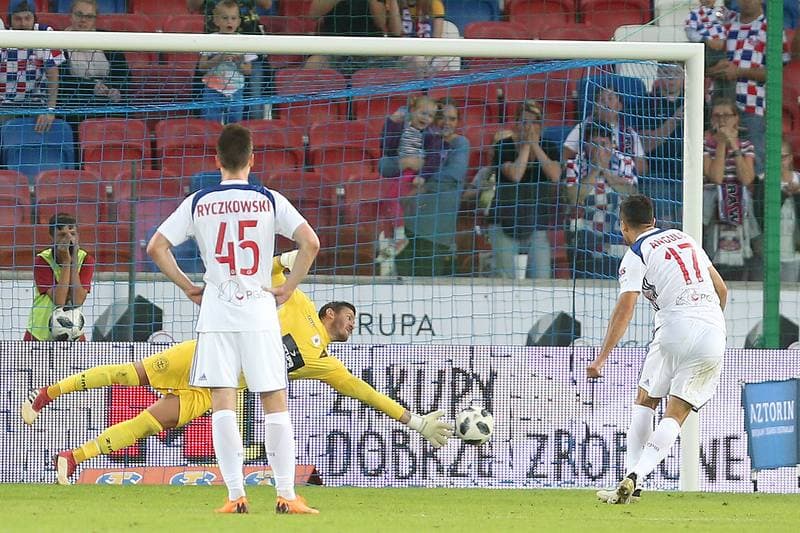 Football. Lotto Ekstraklasa. Gornik Zabrze - Pogon Szczecin. 31.08.2018