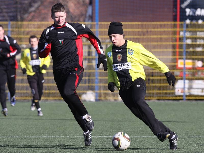 Football. Sparing. GKS Tychy - Ruch Radzionkow. 12.02.2011