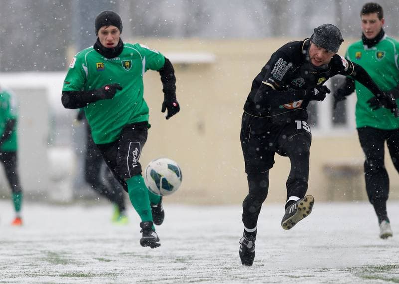 Football. Sparing. GKS Katowice - Gornik Leczna. 25.01.2014