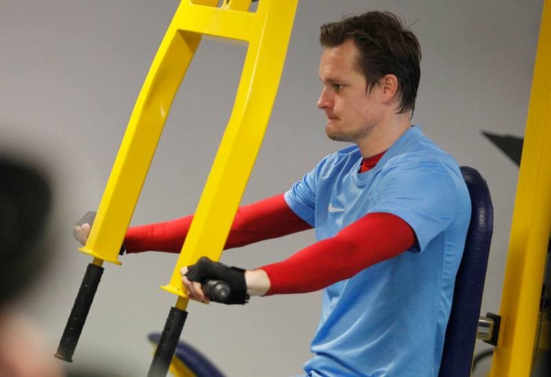 Football. Termalica Bruk-Bet Nieciecza. Training. 30.01.2014